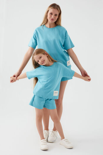 ROLY POLY Rolypoly Girl's Blue Shorts Suit