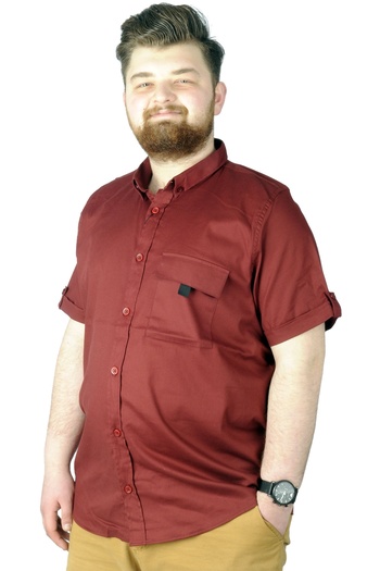 ModeXL Модель Xl Сорочка великого розміру Габардин Tekcep 22363 Мурдум