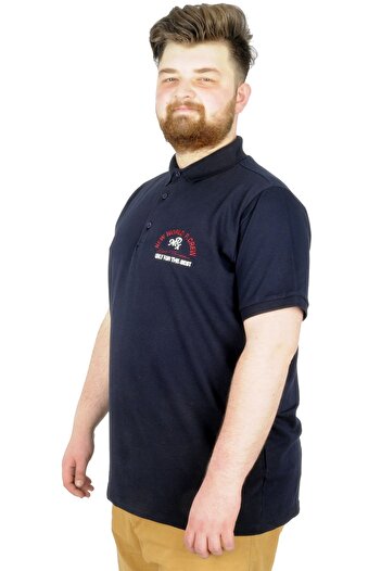 ModeXL Mode Xl Великий розмір Футболка Поло New World 22339 Синій