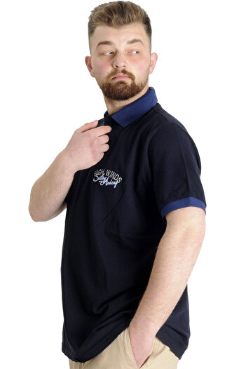 ModeXL Mode Xl Ανδρικό μπλουζάκι Polo Sailing 23344 Navy Blue