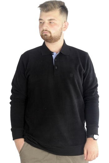 ModeXL Ανδρικό φούτερ Mode Xl Polo Vnz Selanik 20440 Μαύρο