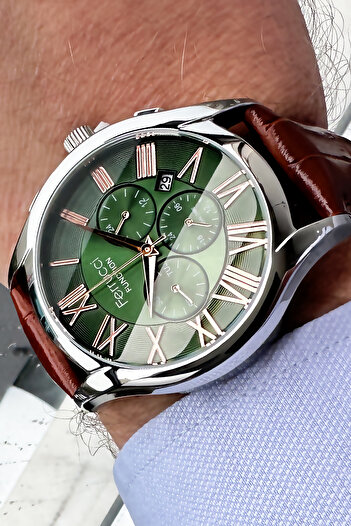 Ferrucci Deri Kordon Rose Gold Erkek Kol Saati Bileklik Hediye Wlg978