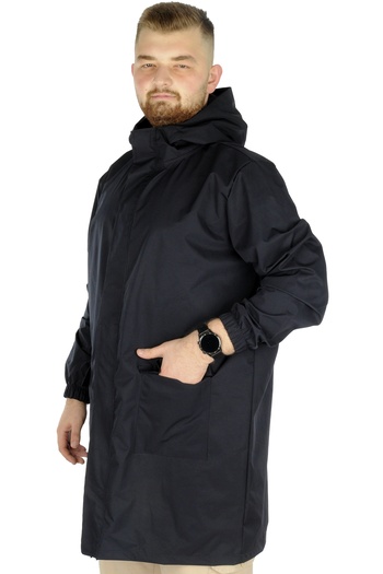 ModeXL Mode Xl Large Size Ανδρικό Αδιάβροχο Hooded 22700 Navy Blue