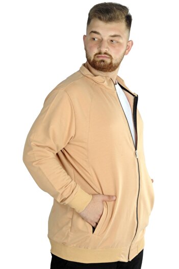 ModeXL Mode Xl Büyük Beden Eşofman Üstü 2ip Choose Your Mode 21202 Bej