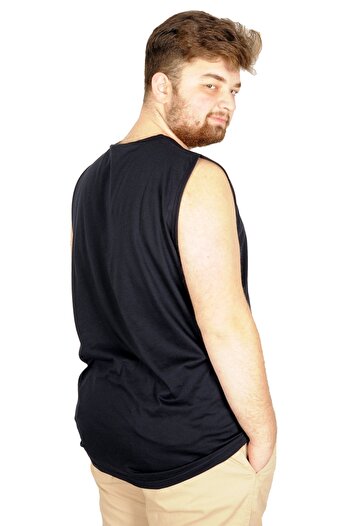 ModeXL Mode Xl Battal Чоловіча майка без рукавів Пряма 20003 Синя