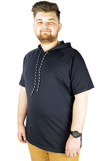 ModeXL Mode Xl Великий розмір футболка з капюшоном 22117 Синій