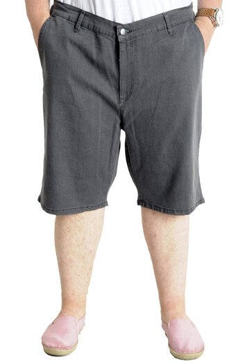 ModeXL Mode XL Large Size Men's Denim Shorts with Side Pockets NEW ARMINA 23806 Anthracite