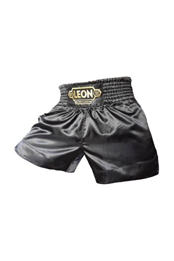 Genel Markalar Siyah Leon Ground Kick Boks Ve Muay Thai Şortu Siyah