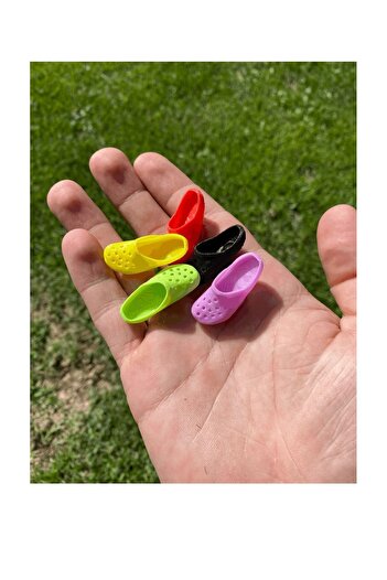 CosmosCraft Mini Colorful Jibbits Slipper Ornament 10 Piece Set, Plastic
