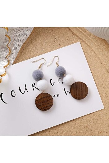 So Much Accesories So-much Women's Special Design Soft Colors Dangle Double Earrings