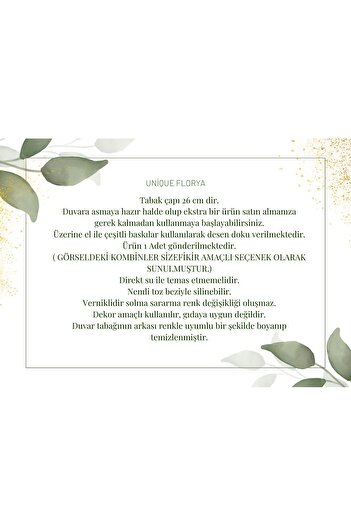 unique florya Mutfak Dekorasyonu Dekoratif Duvar Süsü Çiçek Desenli Duvar Tabağı Kırmızı Gelincik Retro Hediyelik