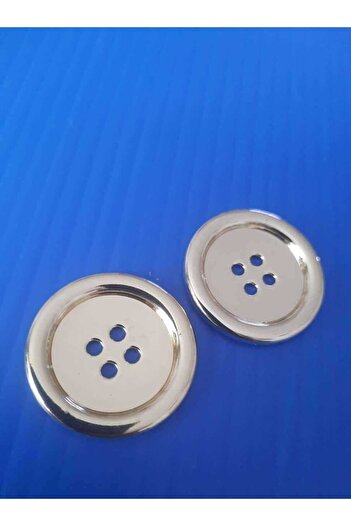 İMREN AKSESUAR 3 cm Light Gold Metal Button - Special Design, 1 Pack of 3 Pieces