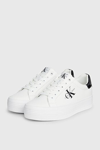 Calvin Klein Platform Sneaker Shoes YW0YW0139301W SHOES YW0YW01393 01W