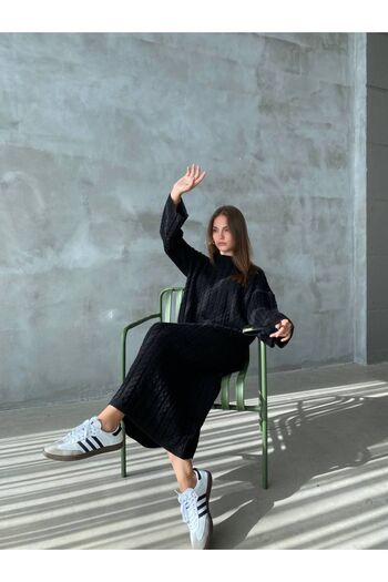 MADNALLY Knitwear Dress Yün Elbise