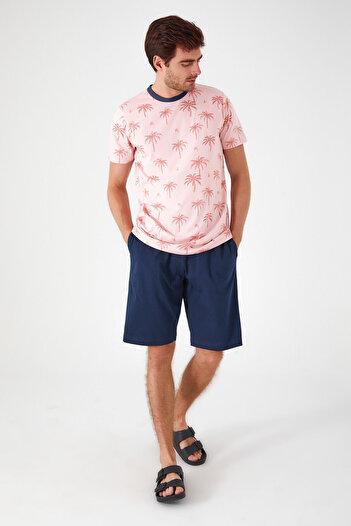 ROLY POLY Rolypoly Men's Pink Bermuda Suit