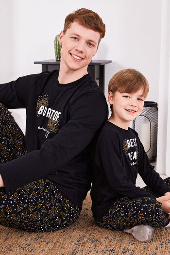 Arnetta Best Year Energy Black Boy Long Sleeve Pajama Set