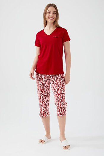 Pierre Cardin Red Pier Cardin Women's Capri Set