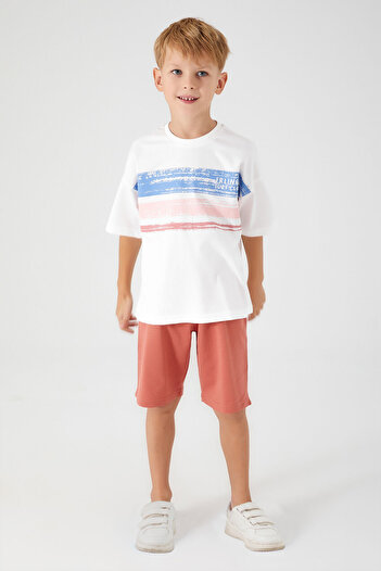 ROLY POLY Rolypoly Surf Club Cream Boy Bermuda Set