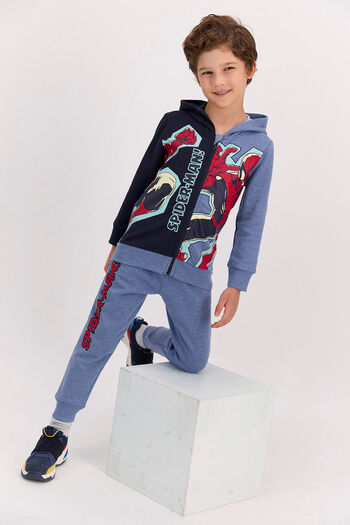 SPIDERMAN Σετ αθλητικής φόρμας με φερμουάρ Navy Blue Boy με άδεια χρήσης