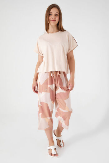 Arnetta Energetic Beige Women's Capri Set