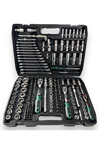 Newstar Tam Profesiyonel Germany 72 Diş Eğik Cırcır 216 Parça Lokma Takımı Oto Tamirci Tam Set 1/2-3/8-1/4
