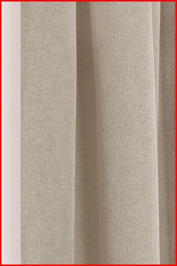 Perdestanbul Since 2022 Linen Blackout Sunshade Thermal Light and Heat Proof No Pleat Iron