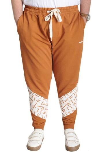 ModeXL Cinnamon Patterned Large Size Mode XL Sweatpants - 23516