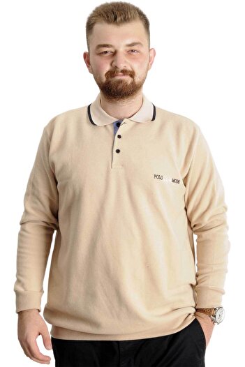 ModeXL Mode Xl Великий розмір Світшот Поло Селонік Mode 23448 Бежевий
