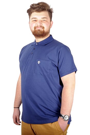 ModeXL Mode Xl Великий розмір Футболка Поло Кишеня Sup Basic 21557 Індіго