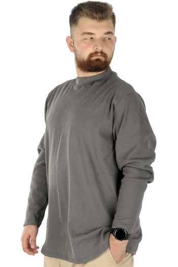 ModeXL Mode Xl Large Size Long Sleeve Half Fisherman Sweater 22558 Grimelange