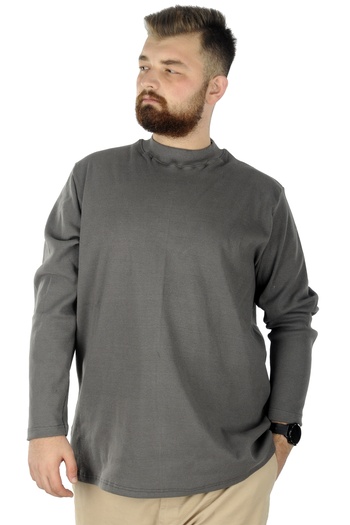 ModeXL Mode Xl Large Size Long Sleeve Half Fisherman Sweater 22558 Grimelange