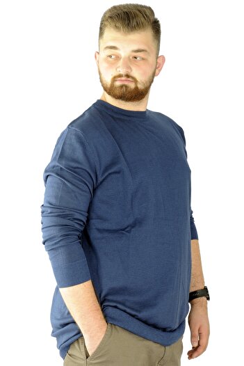 ModeXL Mode Xl Великий розмір Казах з велосипедним коміром 22207 Індіго