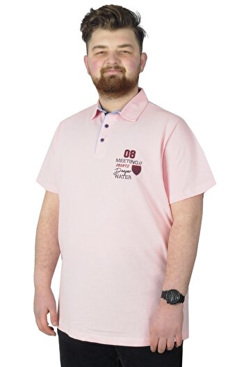 ModeXL Mode Xl Large Size T-shirt Polo 08 Meeting 22329 Salmon