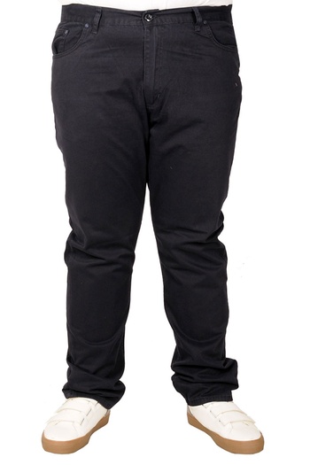 ModeXL Mode Xl Large Size Men's Linen Trousers 5 Pockets 21003 Navy Blue