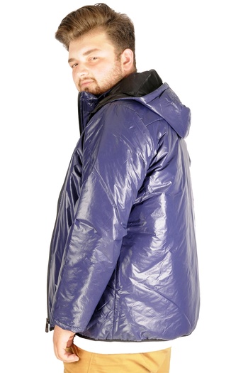 ModeXL Mode Xl Великий розмір Чоловічий куртка з капюшоном Basic 21034 Синій