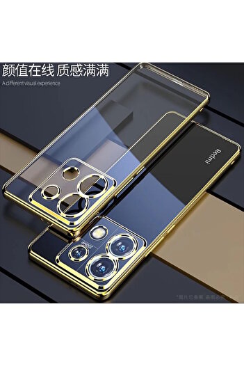 m.tk moveteck Xiaomi Redmi Note 13 Pro 4g Case Full Camera Protection Metallic Shiny Color Edge Soft Silicone