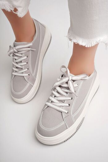 pasyone Gray Women's Sneakers - Casual Shoes