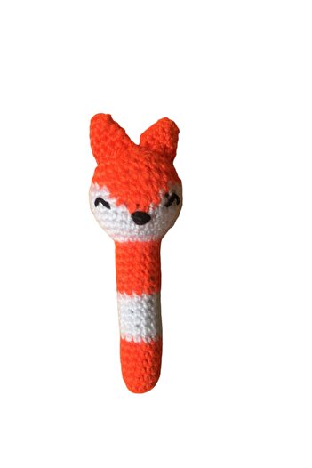 Be Cat FOX CATNIP TOOTH CRASPING CAT, DOG ORANGE, WHITE