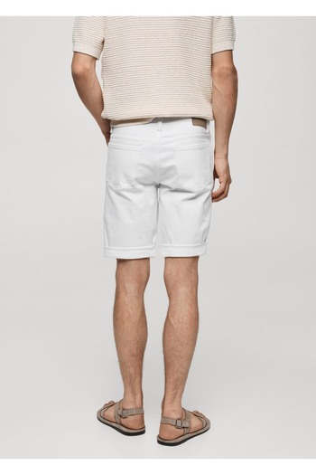 MANGO Man Slim fit τζιν βερμούδα