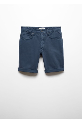 MANGO Man Slim fit τζιν βερμούδα