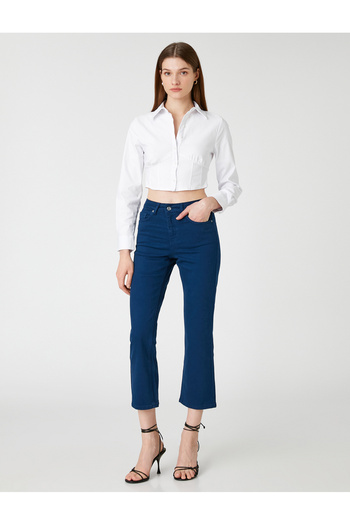 Koton Slim Fit Spanish Crop Jeans