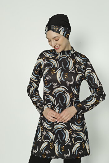 TRİYA FASHİON Patterned Women's Hijab Swimsuit