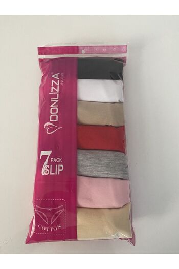 DONLİZZA High Waist Women's Panties 7 Pieces