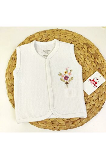 Minilamb Quilted Baby Vest 67007 - Floral Pattern