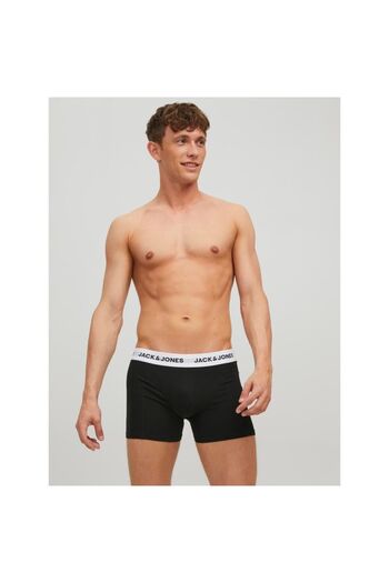 Jack & Jones Men's Black Boxer Set - 3 Pack, Elastic Band, Logo Detail12213629