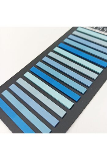 sibga tasarım Transparent Colored Thin Strip Postit - Bookmark, 300 Sheets