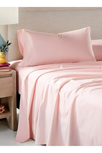 Orange Bed & Bath Sitch Cotton Sheet Set 3 Pieces 300 Stitches