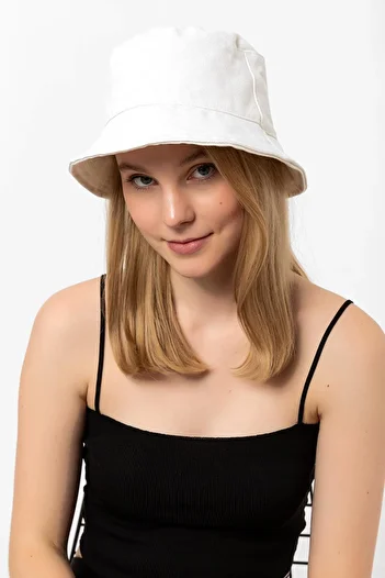 Saria Moda Beige Bucket Hat - Women