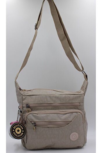 Bevitton Klinkir Waterproof Fabric Women's Moden Shoulder Bag Beige 4120