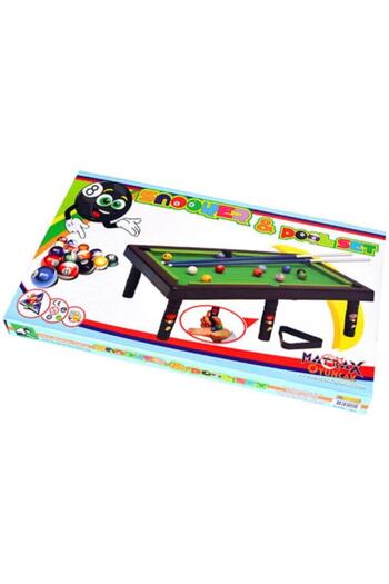 abnturk Snooker Pool Set Bilardo Oyunu ıstaka ve renkli toparı ile eğlenceli eğitici dikkat geliştirici çok